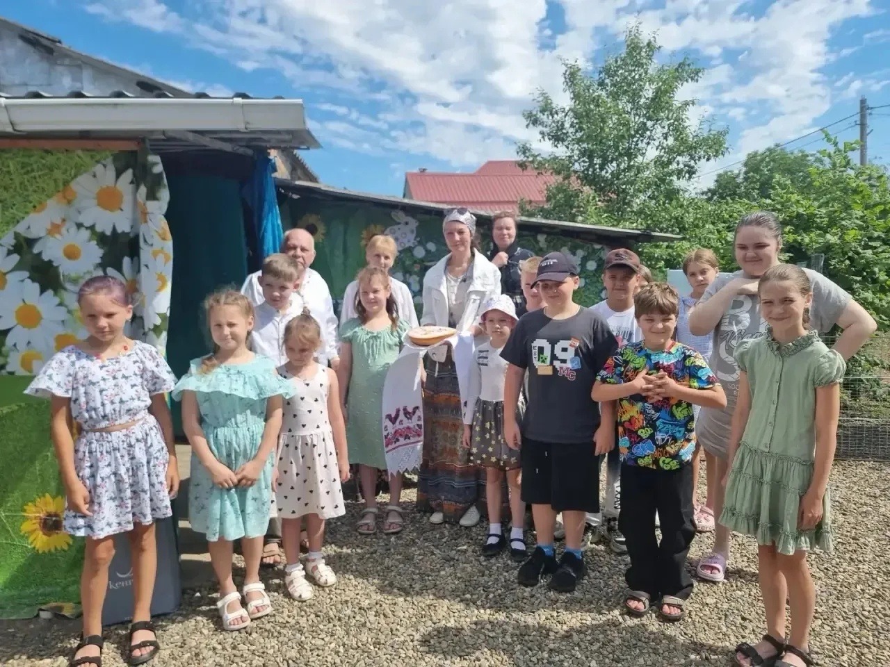 В гостях у бабушки.